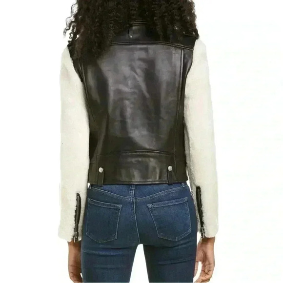 NWOT Mackage Baya Leather Moto Jacket Size Small - Picture 7 of 14